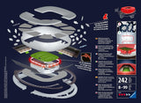 3D Puzzle Allianz Arena bei Nacht 12530 - Bayern München Fanartikel - leuchtet im Dunkeln - 216 Teile - ab 8 Jahren