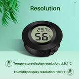 Digital Hygrometer Thermometer Mini LCD Temperatur Luftfeuchtigkeitsmesser für Kühlschrank Innen -50°C~+70°C (3 PCS B)