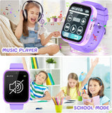 Smartwatch Kinder, 4G Kinder smartwatch, GPS Tracker Kinder, Armbanduhr Kinder Junge,kinderuhr mit Video Phone Call, Schulmodus, SOS-Funktion,  Kamera und Schrittzähler
