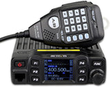 Retevis Mini Mobilgerät Dualband Amateurfunk Ham Radio 200 Kanäle 5W/15W/25W DTMF 5Tone Walkie Talkie Car Transceiver(Schwarz)