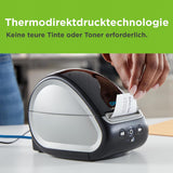 DYMO LabelWriter 550 Turbo Etikettendrucker | Beschriftungsgerät mit Hochgeschwindigkeits-Thermodirektdruck | automatische Etikettenerkennung | druckt mit USB-/LAN-Anschluss | EU-Stecker