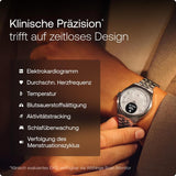Withings ScanWatch Nova Brilliant - Hybrid Smartwatch Herzgesundheit für M&F - EKG, SPO2, Temperaturüberwachung, Schlaftracking, Atemwegsgesundheit, Zyklustracking, 30 Tage Akkulaufzeit, iOS & Android