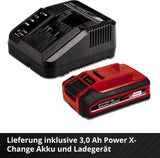 Einhell Akku-Kettensäge GE-LC 18/25-1 Li Kit Power X-Change (18V, OREGON Qualitätsschwert/-kette, Rückschlagschutz, inkl. 3,0 Ah-Akku und Schnellladegerät), Batteriebetrieben