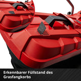 Einhell Akku-Rasenmäher GE-CM 18/33 Li Kit Power X-Change (18 V, 33 cm Schnittbreite, bis 200 m², Brushless, 30L Fangkorb, 25-65 mm Schnitthöhe, inkl. 4,0 Ah Akku + Ladegerät)