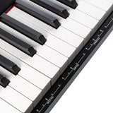 Rockjam 88 Key Digital Piano Tastatur Klavier mit voller Größe Halbgewichtete Schlüssel, Stromversorgung, Notenständer, Klavieranmerkung Aufkleber & einfach Klavierunterricht