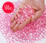 500 Stück hell Blau Herzen Diamantkristalle 12mm glitzernde Streudeko Deko Funkelnd Steine Kristalle Konfetti Diamanten zum DIY Verzieren Dekoration Hochzeit Verlobung,Valentinstag