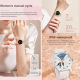 Smartwatch Damen mit Telefonfunktion, 3 Uhrenarmbänder, 1.28" AMOLED Uhren Fitness Tracker mit Schlafmonitor, SpO2, Menstruationszyklus, 100+Sportmodi Diamant Smart Watch für IOS/Android