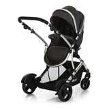 Hauck Geschwister Kinderwagen Duett 2 / Buggy für 2 Kinder / Sitz Oben Umbaubar in Baby Wanne für Neugeborene/ Regen Verdeck inkl. / Belastbar bis 36 kg / Faltbar / 1 Stück (1er Pack), Forest Schwarz