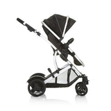 Hauck Geschwister Kinderwagen Duett 2 / Buggy für 2 Kinder / Sitz Oben Umbaubar in Baby Wanne für Neugeborene/ Regen Verdeck inkl. / Belastbar bis 36 kg / Faltbar / 1 Stück (1er Pack), Forest Schwarz