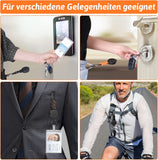 Schlüsselanhänger Ausziehbar,3 Stücke Schlüsselband Ausziehbar Ausweis JoJo mit 60cm Ausziehbar Stahlseil,Einziehbarer Schlüsselanhänger Schlüsselkette mit Karabiner