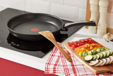 Tefal Unlimited On Bratpfanne | 32 cm | mit kratzfester Titanium Antihaft-Beschichtung | Thermo-Signal | PFOA-frei | geeignet für alle Herdarten, auch für Induktionsherde | schwarz