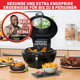 Tefal ActiFry Genius XL 2in1 Heißluftfritteuse mit Rührarm | 1500 W | 1,7 kg für 8 Personen | 9 automatische Menüs | 2 Speisen gleichzeitig | energiesparend | gesunde Friteuse ohne Öl | Schwarz