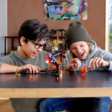 LEGO NINJAGO Feuerschlange, Spielzeug für Kinder mit 4 Minifiguren, Meister des Spinjitzu Spielset