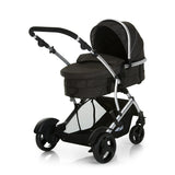 Hauck Geschwister Kinderwagen Duett 2 / Buggy für 2 Kinder / Sitz Oben Umbaubar in Baby Wanne für Neugeborene/ Regen Verdeck inkl. / Belastbar bis 36 kg / Faltbar / 1 Stück (1er Pack), Forest Schwarz