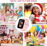 Smartwatch Kinder, 4G Kinder smartwatch, GPS Tracker Kinder, Armbanduhr Kinder Junge,kinderuhr mit Video Phone Call, Schulmodus, SOS-Funktion, Kamera und Schrittzähler
