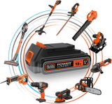 Black+Decker Akku-Rasentrimmer (Powercommand EasyFeed, 18V 4,0Ah, inkl. Akku und Ladegerät, 30 cm Schnittbreite, für größere Flächen) STC1840EPC