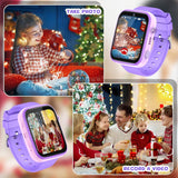 Smartwatch Kinder, 4G Kinder smartwatch, GPS Tracker Kinder, Armbanduhr Kinder Junge,kinderuhr mit Video Phone Call, Schulmodus, SOS-Funktion,  Kamera und Schrittzähler