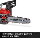 Einhell Akku-Kettensäge GE-LC 18/25-1 Li Kit Power X-Change (18V, OREGON Qualitätsschwert/-kette, Rückschlagschutz, inkl. 3,0 Ah-Akku und Schnellladegerät), Batteriebetrieben