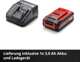 Einhell City Akku-Rasenmäher GE-CM 18/30 Li Kit Power X-Change (18 V, 30 cm Schnittbreite, bis 150 m², Brushless, 25L Fangkorb, 30-70 mm Schnitthöhe, inkl. 3,0 Ah Akku + Ladegerät)