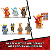 LEGO NINJAGO Ultrakombi-Ninja-Mech, 4-in-1-Spielzeug ab 9 Jahren mit Spielzeugauto, Jet und Panzer, Geschenkset mit Fahrzeugen und 7 Figuren