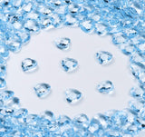 500 Stück hell Blau Herzen Diamantkristalle 12mm glitzernde Streudeko Deko Funkelnd Steine Kristalle Konfetti Diamanten zum DIY Verzieren Dekoration Hochzeit Verlobung,Valentinstag