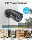 ZOSI 1080p Außen Video Überwachungskamera Set 8CH 5MP Lite DVR Recorder mit 1TB Festplatte und 4 Outdoor 2MP Kamera System, Bewegungserkennung, App E-Mail Alarm