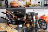 Tefal Ingenio by Jamie Oliver 9-Teiliges Set|L95691|Edelstahl|Titanium Excellence Antihaftversiegelung | Thermo-Spot | abnehmbarer Griff | vielseitig | platzsparend | backofenfest | induktionsgeeignet