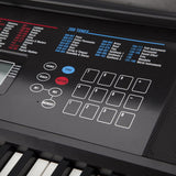 Rockjam 61 Key Touch Display Tastatur Piano Kit mit digitaler Klavierbank, elektrischer Klavierständer, Kopfhörer-Klavier-Anmerkungs-Aufkleber, Sustain Pedal & einfach Klavierunterricht