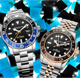 Stuhrling Herren Taucheruhr 3965.02 – 42 mm, GMT-Funktion, 100m, Schweizer Quarzwerk ÖZENSAAT