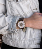 Stuhrling Atrium Herren Skelett Automatikuhr mit mechanischem Mechanismus ÖZENSAAT