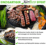 TomYang Hot Pot – Der Original Thai Grill, Designed in Germany, Schweizer Antihaftbeschichtung, mehr als 100 Anleitungsvideos & Rezepte. Korean BBQ , Hotpot, Mookata Thai Hot Pot Topf