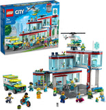 LEGO 60330 City Krankenhaus mit Krankenwagen, Rettungshubschrauber und 12 Mini-Figuren für Jungen und Mädchen ab 7 Jahren, Spielzeug mit Stadt-Gebäuden