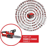 Einhell Akku-Kettensäge GE-LC 18/25-1 Li Kit Power X-Change (18V, OREGON Qualitätsschwert/-kette, Rückschlagschutz, inkl. 3,0 Ah-Akku und Schnellladegerät), Batteriebetrieben