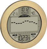 Digitale Wetterstation Meteomar Luftdruck, mit Balkendiagramm für 24h/3h/1h, Temperatur und Luftfeuchtigkeit, Funkuhr ÖZENSAAT