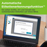 DYMO LabelWriter 550 Turbo Etikettendrucker | Beschriftungsgerät mit Hochgeschwindigkeits-Thermodirektdruck | automatische Etikettenerkennung | druckt mit USB-/LAN-Anschluss | EU-Stecker