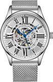 Stuhrling Herrenuhr Automatikuhr mit Selbstaufzug, Mesh Armband, ÖZENSAAT
