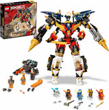 LEGO NINJAGO Ultrakombi-Ninja-Mech, 4-in-1-Spielzeug ab 9 Jahren mit Spielzeugauto, Jet und Panzer, Geschenkset mit Fahrzeugen und 7 Figuren