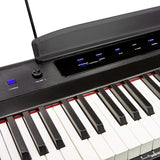 Rockjam 88 Key Digital Piano Tastatur Klavier mit voller Größe Halbgewichtete Schlüssel, Stromversorgung, Notenständer, Klavieranmerkung Aufkleber & einfach Klavierunterricht