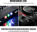 Numark Party Mix II – DJ Controller Pult mit 2 Decks, eingebauten DJ-Lichtern & DJ-Mixer; unterstützt direktes Streaming von TIDAL, SoundCloud u. mehr