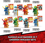 LEGO NINJAGO Ultrakombi-Ninja-Mech, 4-in-1-Spielzeug ab 9 Jahren mit Spielzeugauto, Jet und Panzer, Geschenkset mit Fahrzeugen und 7 Figuren