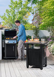 Keter BBQ Beistelltisch Unity, Graphit, L 70 x B 54 x H 90 cm