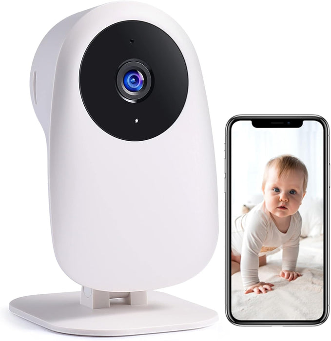 Babyphone mit Kamera, Baby Kamera WLAN, Baby Monitor with Camera und APP, Gegensprechfunktion 1080P HD Nachtsicht Kompatibel mit Alexa und 2.4Ghz WiFi, Bewegungs Geräuscherkennung, Indoor# ÖZENSAAT