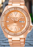 Seiko 5 Sports Automatic SRPE72K1 42mm Roségold Herrenuhr ÖZENSAAT