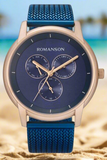 Romanson TM8A22FMURA46R 44mm Roségold, blau Meshband ÖZENSAAT