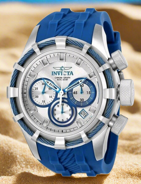 Invicta 22152 Chronograph Blau Silikon 200M #ÖZENSAAT