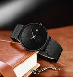 Armbanduhr Herren Retro Armband Edelstahl wasserdichte Vintage Analog Uhr #ÖZENSAAT