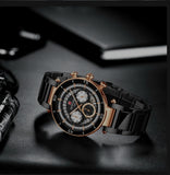 Reward Chronograph mit Datumanzeige 43mm Roségold Unisexuhr #ÖZENSAAT