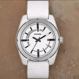 DIESEL DZ1599 44mm,
weiß Lederarmband, Watch #ÖZENSAAT