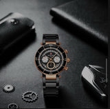 Reward Chronograph mit Datumanzeige 43mm Roségold Unisexuhr #ÖZENSAAT