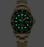 Armbanduhr Herren Damen Kalender Goldene Farbe Armband Unisexuhr #ÖZENSAAT